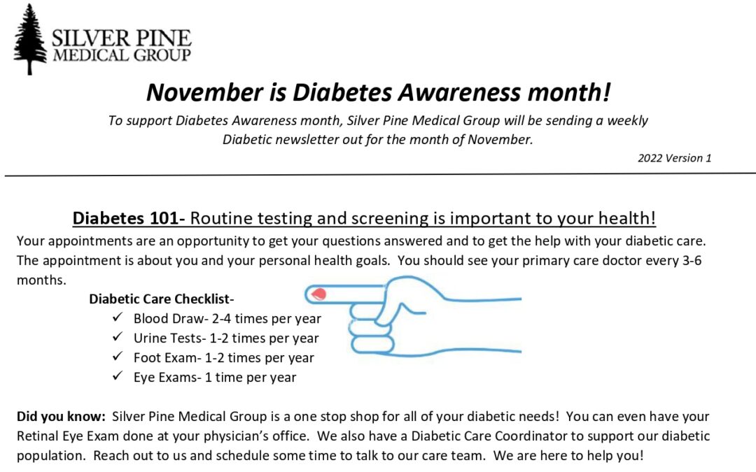 November is Diabetes Awareness month!