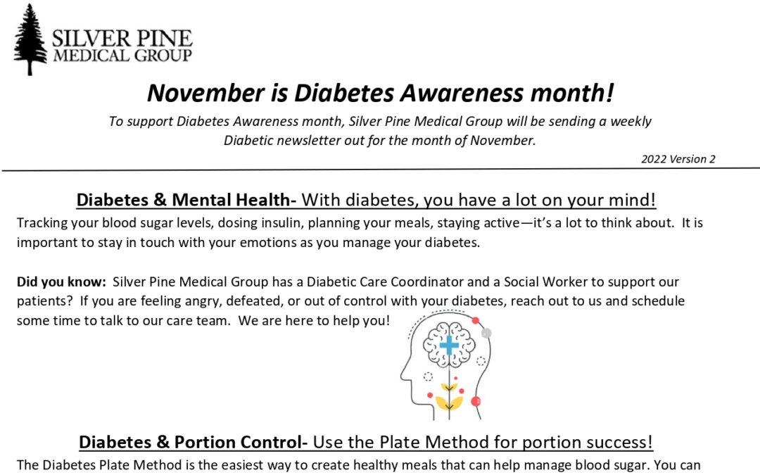 Diabetes Month Newsletter (week 2)