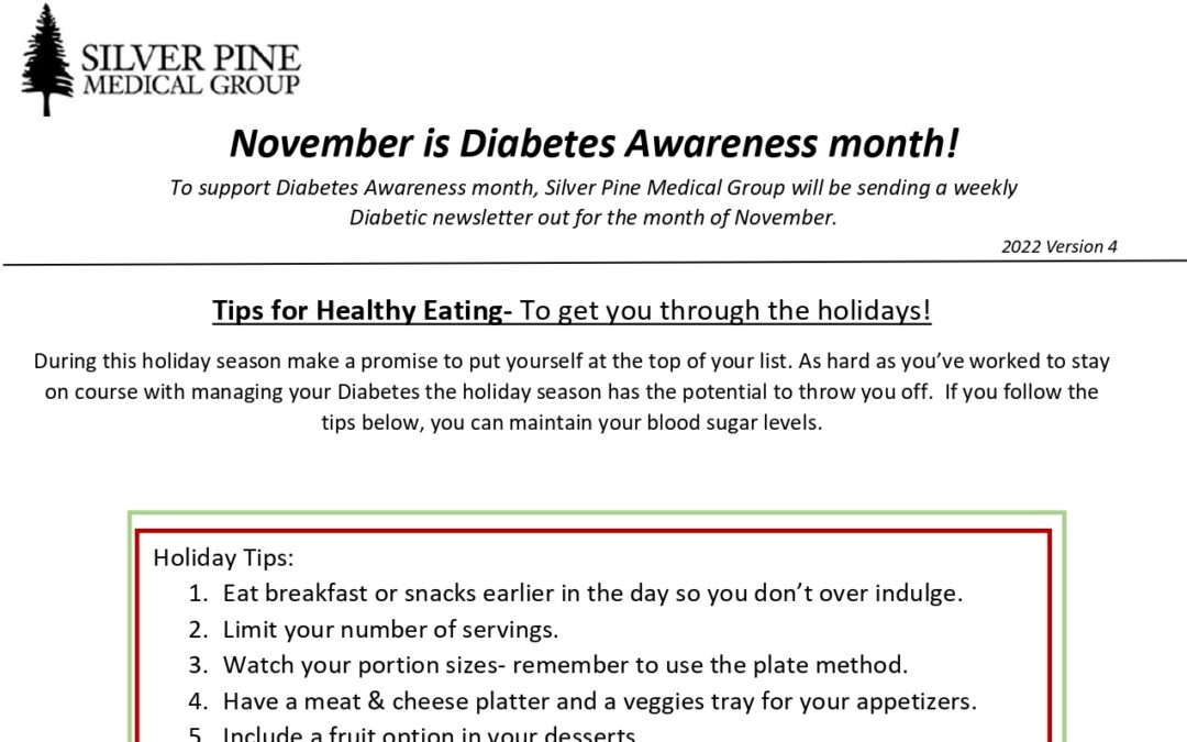 Diabetes Month Newsletter (week 4)